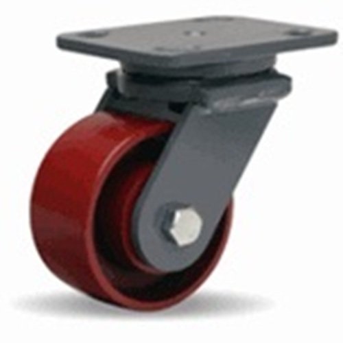 4" x 2" Hamilton (S-WH-4MB) Swivel Plate Caster, Cast Iron Wheel, 1000 lb Capacity
