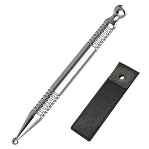 Acupuncture Pen – Stainless Steel Manual Acupuncture Massage Pen – for Full Body Meridian Pain Relief and Face Massage