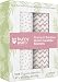 Muslin Swaddle Blankets - Organic Bamboo Set of 2 Baby Blanket - Large Nursery Swaddle Wrap in Pink and Floral - Receiving Blankets for Newborn Girl