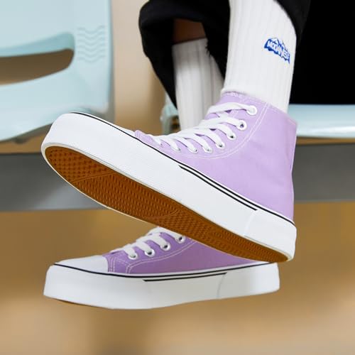 Image of hash bubbie High Top Canvas Sneakers Fashion Walking Shoes | high tops non slip on walking breathable casual comfortable lace up tennis shoes