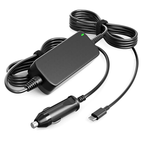 Basicvolt Chargeur Voiture USB C 100W 90W, 12V-24V Type C Ordinateur Portable DC pour Leveno HP Dell Acer ASUS Lenovo Thinkpad Samsung Chromebook Chargeur...