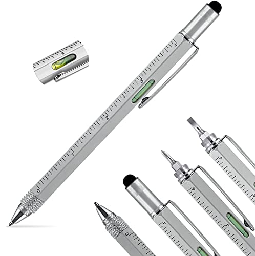 6 in 1 Multi Tool Pen Spirit Level Screwdriver Ruler DIY Gadget Men Women Gift Dad Mum Her Him