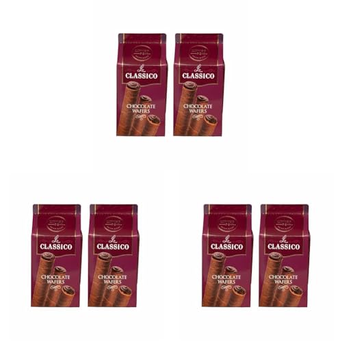 Image of Unwrap Happiness Le Classico Chocolate Wafer 2 x 85 Grams | Wafer Chocolate Rolls | Combo Pack Offer Pack | Zero Cholesterol | Vanilla Flavour | Choco Cream Filled Rolls | Snack For School Kids
