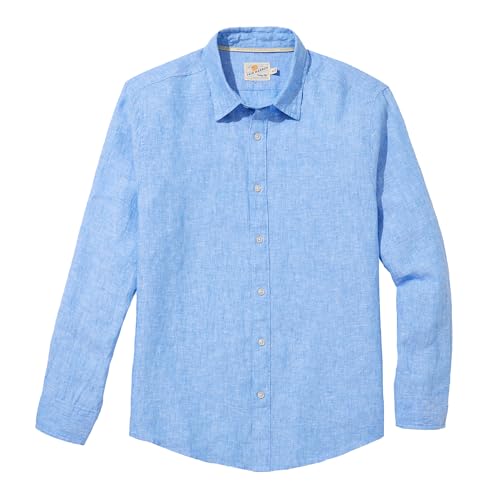 Fair Harbor The Island Linen Shirt –– Men's Everyday Collared Shirt –– Ultrasoft, Comfortable Business Casual Shirt