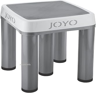 Joyo Premium Plastic Stool - Strong Support for Bathroom/Multipurpose (Grey)