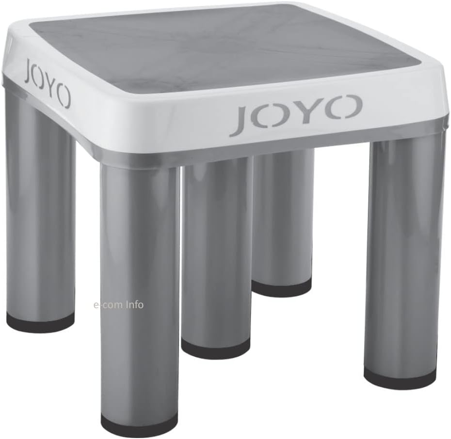 Premium Plastic Stool - Strong Support for Bathroom/Multipurpose (Grey)