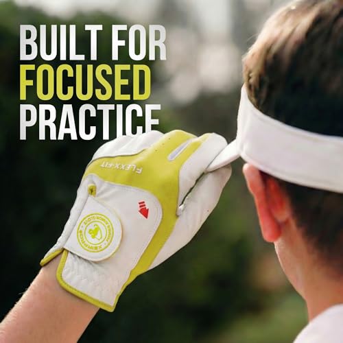 XEIRPRO Junior Kids Golf Gloves Age 5-8 to Age 9-12 (Single Pack) | Toddler & Youth Golf Glove Left Hand and Right Hand Featuring Supportive Compression & Guided Grip Alignment Lining by XEIRPRO - Used condition - Image 8