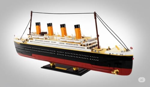 Image of SKY LINE OCEAN Ship Building Blocks Set with Miniature Characters for Kids on Birthday, Children's Day, Special Occasions for Boys & Girls 481+ Pcs with (2 Years Structural Warranty)
