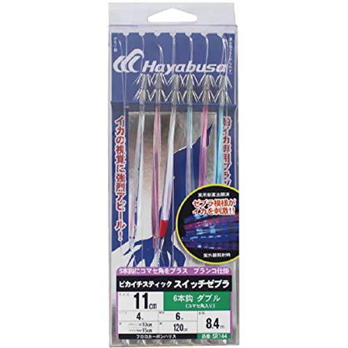 ハヤブサ(Hayabusa) SR144 ピカイチスティック スイッチゼブラ ダブル6本コマセ