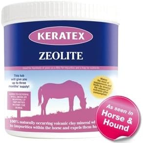 Keratex Zeolite 900g Dietary Supplement – 100% Natural Detox, for cleaning the Horse Digestive System and for Optimal Absorption of Nutrients