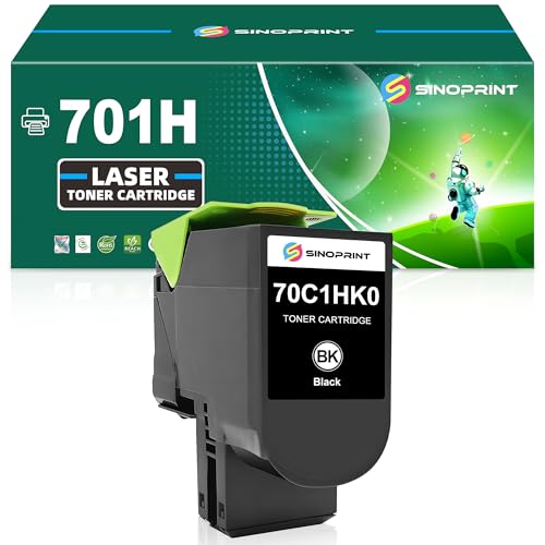 Toner compatible Lexmark CS310 70C1HK0 noir pour imprimante CS410 CS510dn
