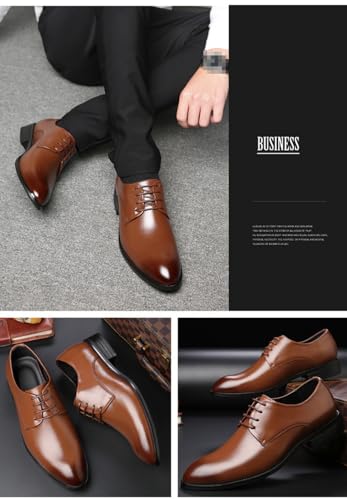 Men's Formal Oxford Shoes Casual Lace-up Classic Comfort Business Derbys Tuxedo Dress Shoes for Men3