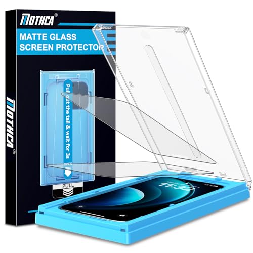 Mothca 2 Pack Matte Glass Screen Protector for iPhone Air / 17 Air 6.5-inch [Auto Fit Box Dust-Free] Edge to Edge Full Coverage Anti-Glare & Anti-Fingerprint Tempered Glass Smooth as Silk