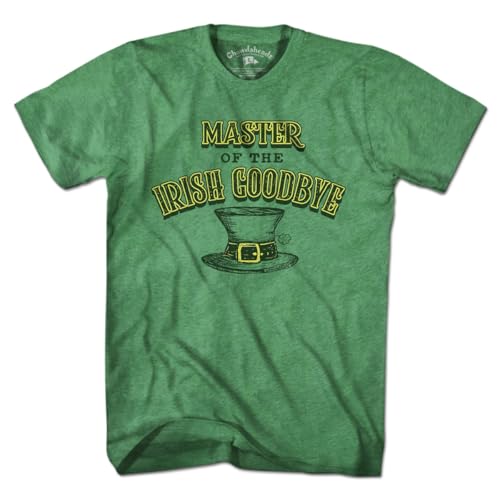 Chowdaheadz Irish Goodbye T-Shirt - Unisex Vintage Tee Soft Cotton Blend