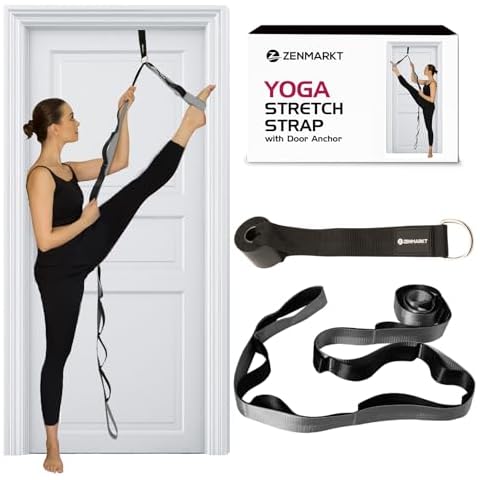 10-Loop Yoga Strap with Door Anchor – Stretch Strap for Flexibility, Deep Stretching, and Improved Balance – Perfect Yoga Accessory for All Fitness Levels Cover