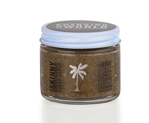 Skinny & Co. Sugar Scrub, Hydrate and Exfoliate Skin, All Natural with Coconut Oil and Vanilla Body Scrub (2 oz.)