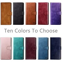 SUANPOT [RFID Schutz für Google Pixel 9 Pro XL 6.8" 5G Hülle PU Leder Handyhülle Lederhülle Klapphülle Kartenfach Flip Cover für Pixel 9 Pro XL Handy hülle Wallet Phone Case Roségold – Ansicht 2