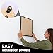 251 Pcs Picture Hanging Kit Heavy Duty Picture Hangers with Screws Black Picture Frame Mounting Hardware Picture Frame Hanging Kit Picture Hanging Hardware Tool for Frame Hanging