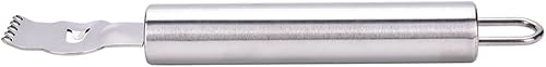 Miniatura 5 de Lxnoap Rallador de limón Zester, herramienta de acero inoxidable naranja cítrico pelador de cocina con cuchillo de canal