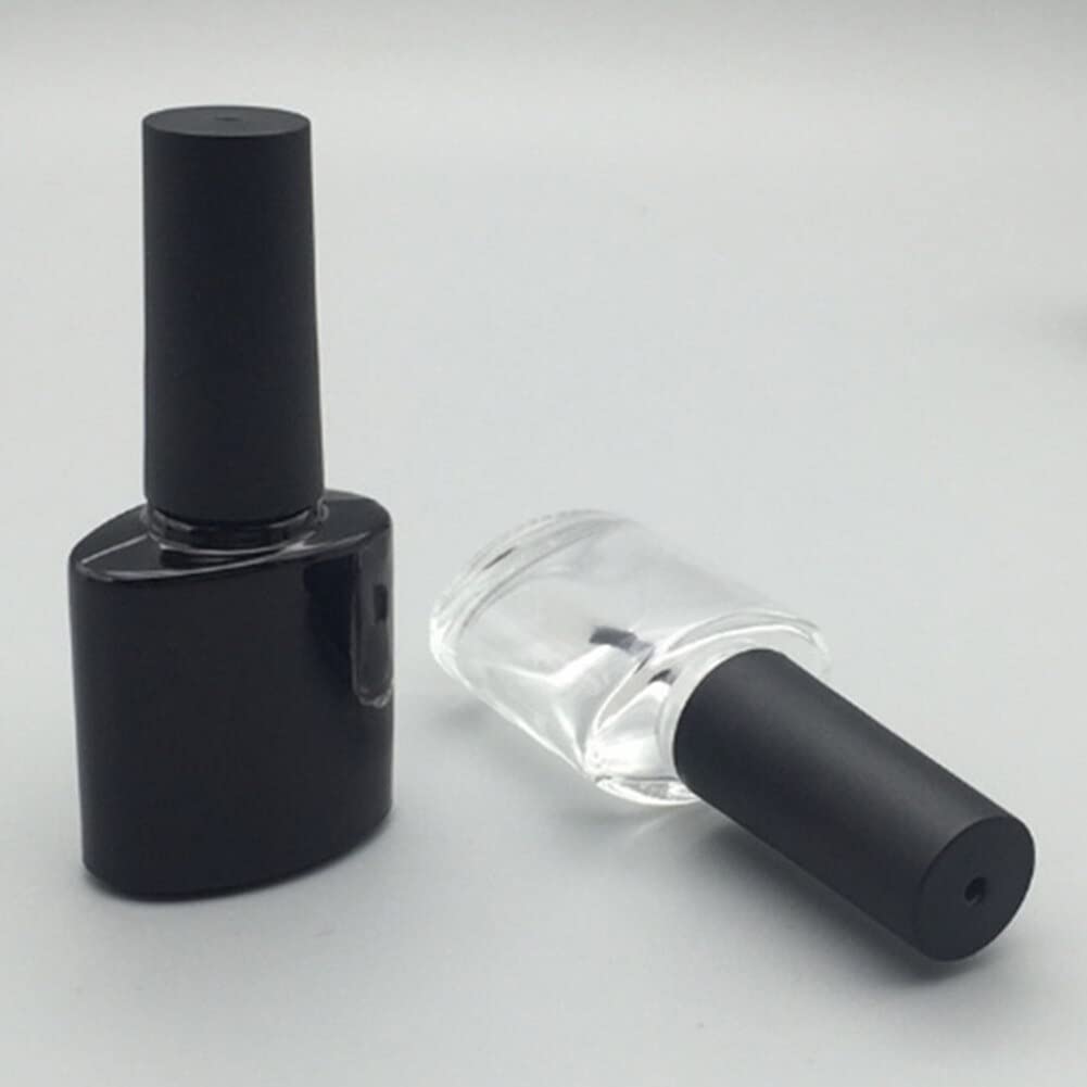 Nachfüllbare Nagellackflasche 10 Ml – Auslaufsichere Glasflasche Mit Pinsel, Transparent | Für Unterwegs & DIY-Nageldesign