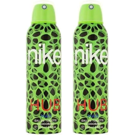 Nike Hub Deodorant Spray 200ml Pack of 2 200 Ml