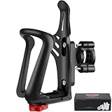 さえだ バイク ドリンクホルダー 自転車 ボトルホルダー 360度回転 バイク用ペットボトルホルダー ロードバイク ボトルケージ フレーム ハンドル バー マウント クランプ固定 カップホルダー 滑り止めゴム付き 取付け簡単 バイク/自転車/車椅子/ベビーカー/キックボード/ATV/UTV (最新ブラック)