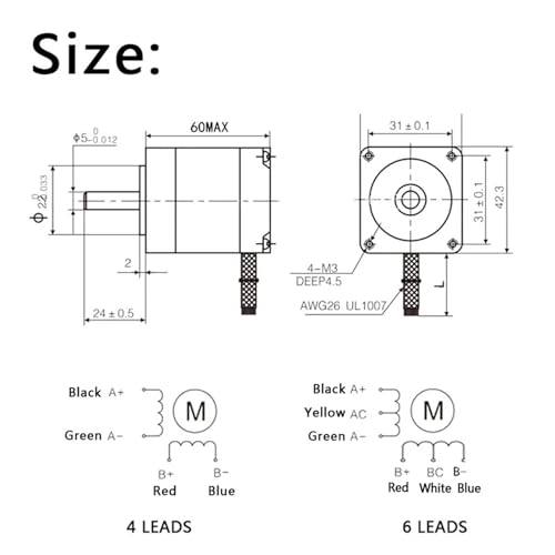 Moteur pas à pas Nema17 17HS4401 anti perte de pas pour CNC - 2