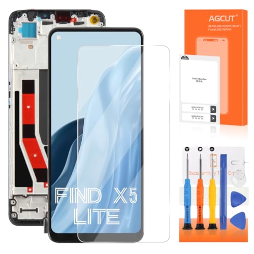 per Oppo Find X5 Lite Schermo LCD: Il nostro schermo LCD è compatibile per Oppo Find X5 Lite 5G / Reno 7 5G CPH2371, NON applicabile ad altri modelli! Si prega di controllare questo numero di modello e il numero di modello di cui avete bisogno sono gli stessi, per evitare di acquistare quello sbagliato