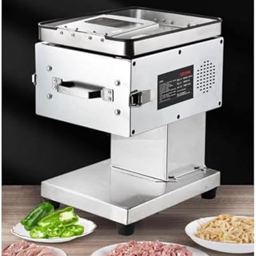 Cortador eléctrico de carne con hoja de acero inoxidable para cortar sin esfuerzo carne fresca y verduras blandas, ideal para uso doméstico y cocina