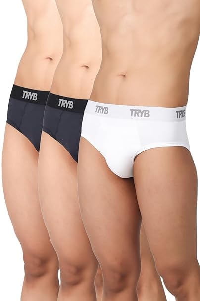 Image of TRYB Supporter for Cricket | Sports Underwear for Men | Stretchable Active Supporter Briefs | Pouch for Abdominal Guard | Light Weight, Breathable & Quick Dry | Gym Sports Innerwear Brief