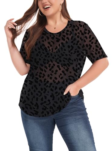 Trendy Plus Size Mesh Top for Women - Sheer and Stylish Concert Outfit - Image 5