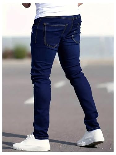 SOLY HUX Men's Ripped Jeans Distressed Skinny Stretch Casual Denim Pants with Pocket2