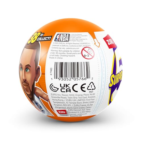 image for 5 Surprise NBA Ballers Series 1 by ZURU, Collectible Mystery Capsule, 