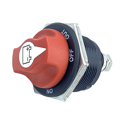 AKOOSY Interruptor Aislador de para Desconexión de Potencia y Resistente para Rv Atv Automóviles y Barcos
