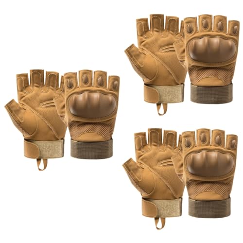 Gants de cyclisme demi-doigts antidérapants pour sportifs lot de 3 paires