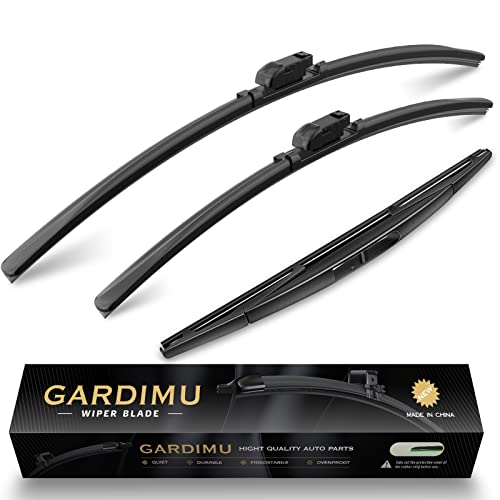 Image of Front and Rear Windshield Wiper Blades, 3 Pcs Front and Back Windshield Wipers Blades Replacement for Subaru Outback 2020-2025, Car Window Wiper Blades for 2020 2021 2022 2023 2024 2025