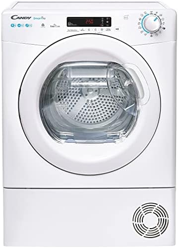 Candy Smart Pro CSOEH9A2DE80 Freestanding Heat Pump Tumble Dryer, Sensor Dry, Max energy saving, 9 kg Load, WIFI Connectivity, White