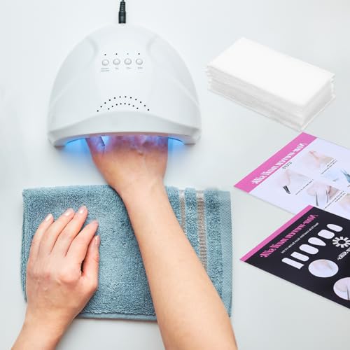 Piriuuo 200 Stück Silk Fiberglass Nail Extensions, Fiberglas Gel Nägel Seidennagelfolie Nagelverlängerungen Fiberglass Reparatur Nagel Kleber Nagelkunst Verlängerung für Reparatur Rissen und Brüchen