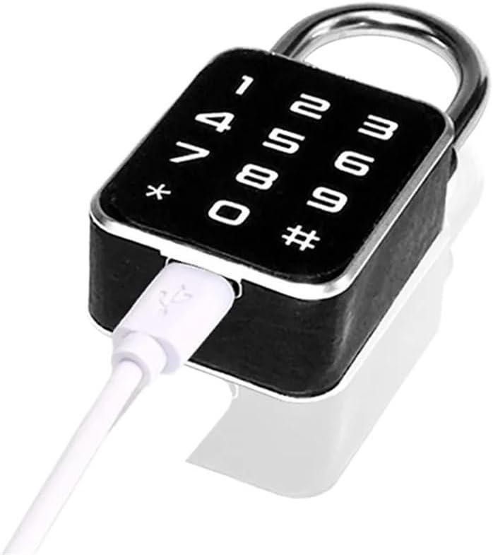 3 in 1 Tuya APP Fingerprint Password Combination Smart Padlock Mini Waterproof Biometric Electric Lock for Locker Luggage Gym(Only Fingerprint)