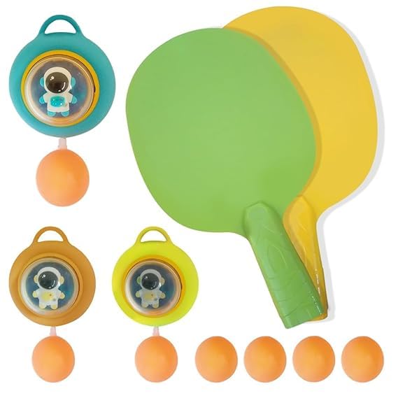 SellNjoy Kids Hanging Table Tennis Trainer Set - Indoor Ping Pong Training Device with 6 Balls & Paddles - Interactive Parent-Child Gaming Toy for Door Frame - Portable Exerciser for Ages 5-8 B7 (B0CZTFHM1M) Amazon Price History, Amazon Price Tracker
