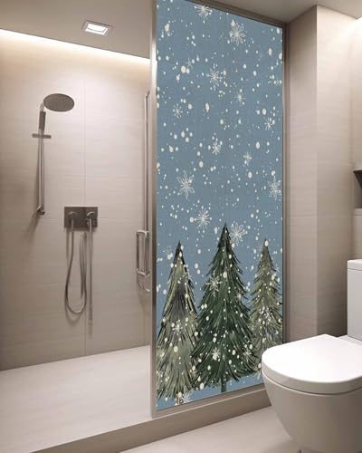 Película adhesiva para ventana de vitral Navidad 29.5"x78.7" miniatura 1