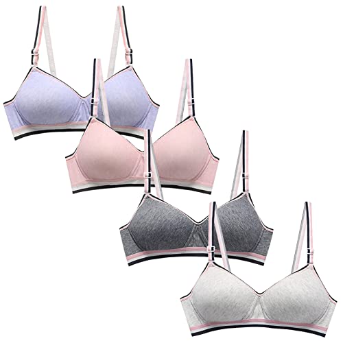 Girls Padded Bras Wireless Bra For Teen Girls Training Bras With Pads Starter Bras For Girls 10-12 Teen Bras With Built In Pads 32 Lightly Padded Bralette #TOP29