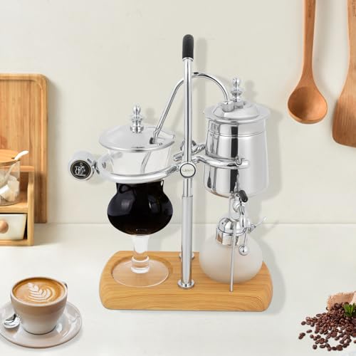 AOAPUMM Siphon-Kaffeemaschine Handbrühkaffee Extraktionsgerät Kaffeekanne mit Alkohollampe Filter Balancer zum Extrahieren von Kaffee und Brühen von Tee – Bild 4