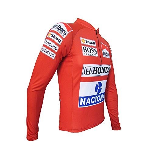 CAMISA CICLISMO SENNA MCLAREN (MANGA LONGA) Vermelho, EXG