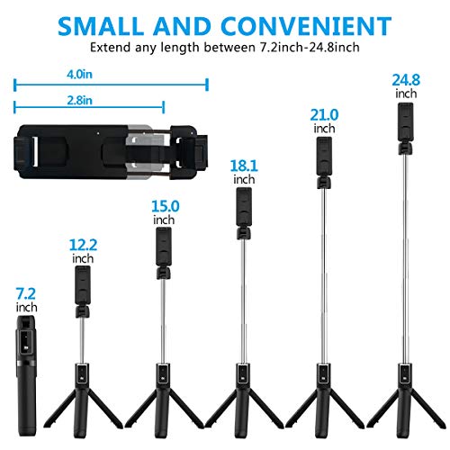 Selfie Stick Tripod, Extendable Selfie Stick With Detachable Wireless Remote And Tripod Stand Selfie Stick For Iphone Pro/11/11 Pro/X/8/7/6S/6,Samsung Galaxy S10/S9/S8/S7/Note 9/8,Huawei And More #TOP5