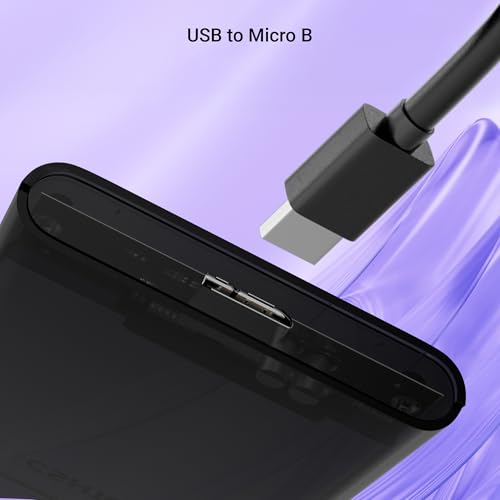 Image of Zebronics 2.5 inch SSD /HDD Enclosure, Max. 4TB Storage, Upto 5Gbps Transfer Speed, Tool-Free Slide Design, USB to Micro B Connector, Windows, Mac, Linux Support, Translucent Case (CSH102)