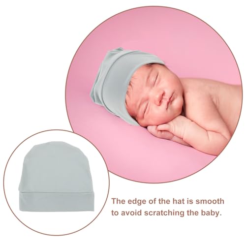 Gorros de algodón para bebés: 6 piezas suaves y cómodas para la primera puesta en el hospital. 3
