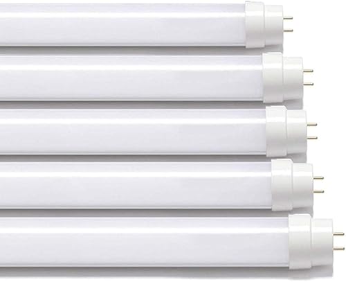 18W T8 4ft 120Cms LED Tube Light 1800Lm, 6000K Daylight Retrofit Easy Replacement for 4ft 1200mm Fluorescent tubelights with Starter for Indoor Home, Office, Garage 2 Year Warranty (Pack of 5)