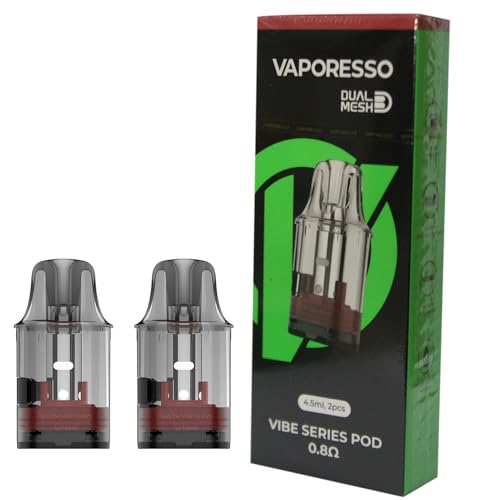 Vaporesso Vibe Pod Cartridge 4.5ml 0.8/1.0ohm Dual Mesh Side filling For E Cig Vibe/Vibe Nano...