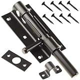 Installation rapide et utilisation polyvalente : grâce à ses trous de fixation pré-percés et à sa conception ingénieuse, ce verrou de portail s’installe facilement. Compatible avec les portails en bois, en métal ou en plastique, il peut être utilisé comme verrou de porte de garage ou loquet de porte. Ce verrou de portail en métal robuste est la solution idéale pour sécuriser efficacement portails, portes, garages ou espaces de rangement.